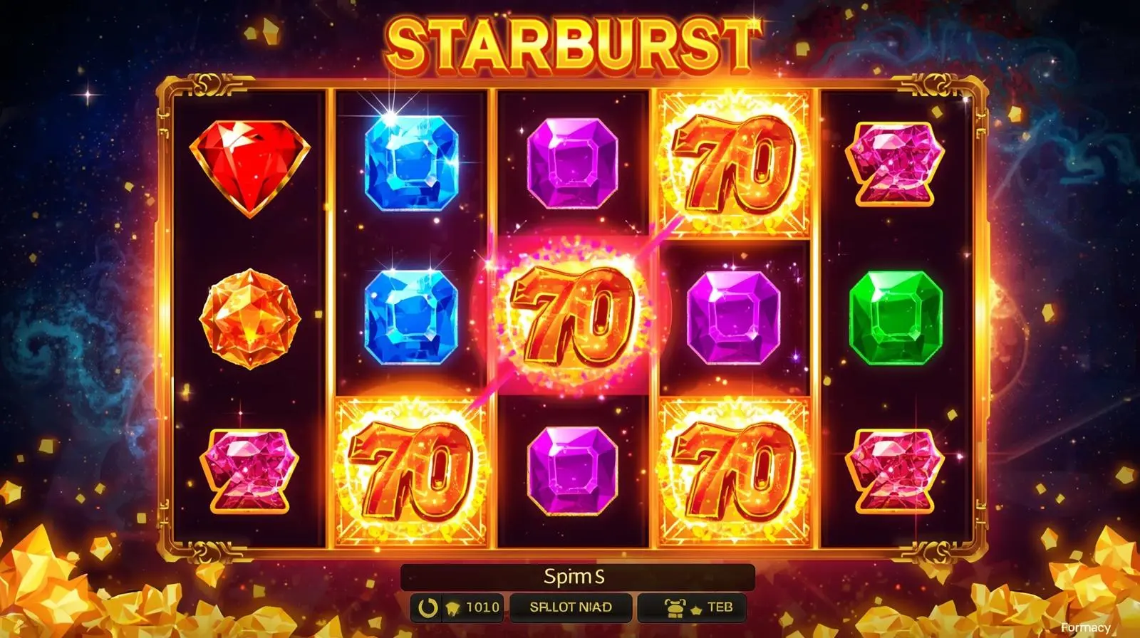 Review Casino Slot Game Starburst Banner